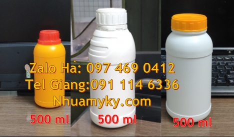 chai 100ml nắp vặn, Chai hdpe 100ml vuông, chai 250 ml đựng thuốc sâu, chai 500m chia vạch, bình nhự