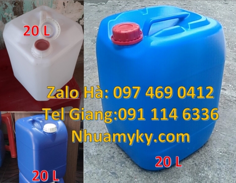 can 25l vuông, can 20l giá rẻ, can 25 lít giá sỉ, Can nhựa hdpe 30 lít, Can 20l giá rẻ, can 25l trắn