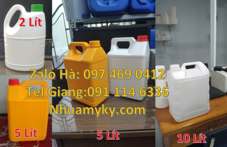 can 4l vòi nhấn đựng phẩm màu, Can hdpe giá rẻ Can đựng axit Can 2l đựng nước giặt Can 2l quay, ca
