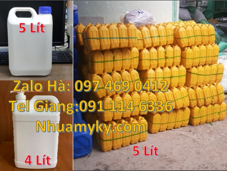 can 4l vòi nhấn đựng phẩm màu, Can hdpe giá rẻ Can đựng axit Can 2l đựng nước giặt Can 2l quay, ca