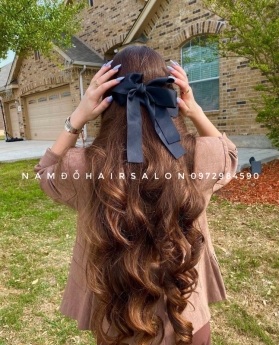 Top Salon Làm Xoăn Sóng Nước Tóc Dài Layer Đẹp Uy Tín Giá Rẻ Hoài Đức -Nam Đỗ Hair Salon