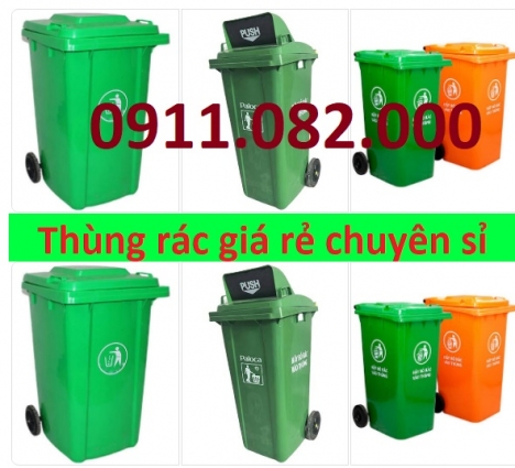 Nơi cung cấp thùng rác giá rẻ- thùng rác 120 lít 240 lít 660 lít nhựa hdpe, composite- lh 091108200