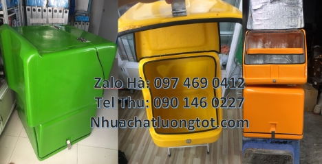 Túi giữ nhiệt giao hàng, Thùng chở hàng xe máy cũ Thùng giao hàng 62x52x62 cm, Thùng ship hàng giữ n