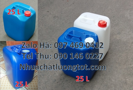can nhựa 18 lít đựng hóa chất, can nhựa 1 lít đựng phẩm màu can dẹp 30 lít đựng thuốc thú y giá re