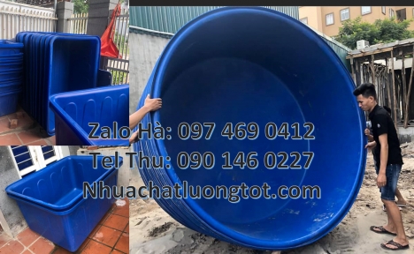 Thùng nhựa tròn 2000L, thùng tròn, thùng nuôi cá 500l, thùng nhựa tròn, thùng nhựa chữ nhật 1000
