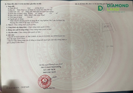 120m măt đường nhựa Thái Lai - Minh Trí giá 22,8tr/m. gọi  em LỢI