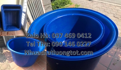 Thùng nhựa tròn 2000L, thùng tròn, thùng nuôi cá 500l, thùng nhựa tròn, thùng nhựa chữ nhật 1000