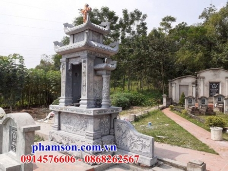 05+ mộ đạo thiên chúa bằng đá đẹp gia lai
