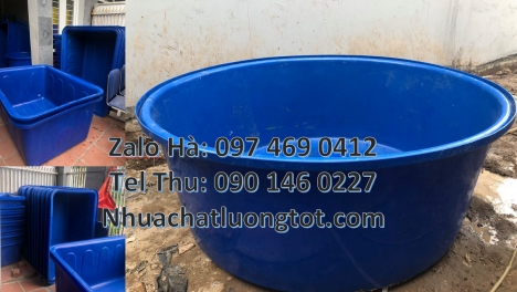 Thùng nhựa tròn 2000L, thùng tròn, thùng nuôi cá 500l, thùng nhựa tròn, thùng nhựa chữ nhật 1000