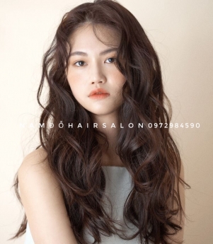 Uốn Xoăn Sóng Lọn To Tóc Dài Đẹp Giá Rẻ Hoài Đức -Nam Đỗ Hair Salon