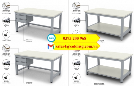 Bàn thao tác mẫu mới gia công giá tại xưởng