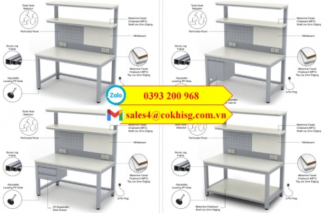 Bàn thao tác cơ khí đẹp giá rẻ tại xưởng
