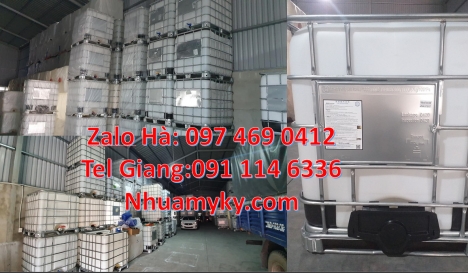 Tank ibc nhựa 1000l, thùng ibc 1000 lít, Bồn nhựa vuông, thùng nhựa 1000l, Thùng đựng hóa chất 1000