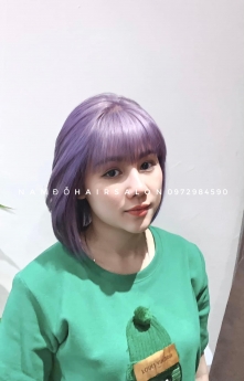 Màu Tím Khói Top Salon Nhuộm Tóc Uy Tín Giá Rẻ Hoài Đức -Nam Đỗ Hair Salon