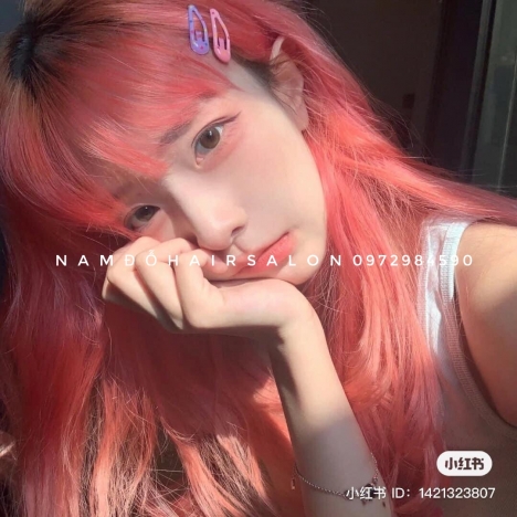 Màu Hồng Phấn Top Salon Nhuộm Tóc Đẹp Giá Rẻ Hoài Đức - Nam Đỗ Hair Salon