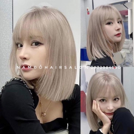 Màu Tím Khói Top Salon Làm Nhuộm Tóc Đẹp Uy Tín Giá Rẻ Hoài Đức - Nam Đỗ Hair Salon