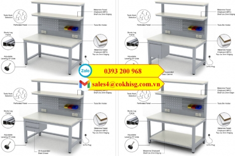 Bàn thao tác mẫu mới gia công giá tại xưởng