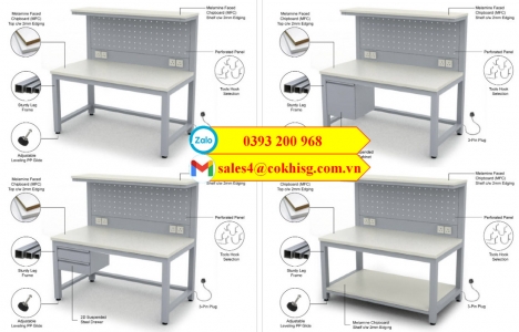 Bàn thao tác mẫu mới gia công giá tại xưởng