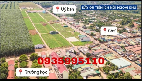 BÁN GẤP LÔ ĐẤT SỔ ĐỎ CẠNH TRUNG TÂM HÀNH CHÍNH TX KRÔNG NĂNG GIÁ TỐT