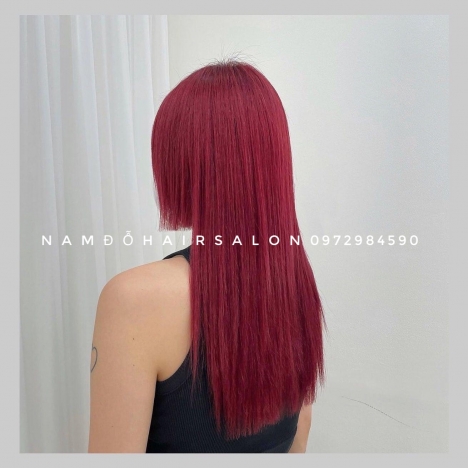 Màu Đỏ  Top Salon Nhuộm Tóc Đẹp Giá Rẻ Hoài Đức - Nam Đỗ Hair Salon