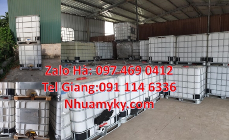 Tank ibc nhựa 1000l, thùng ibc 1000 lít, Bồn nhựa vuông, thùng nhựa 1000l, Thùng đựng hóa chất 1000