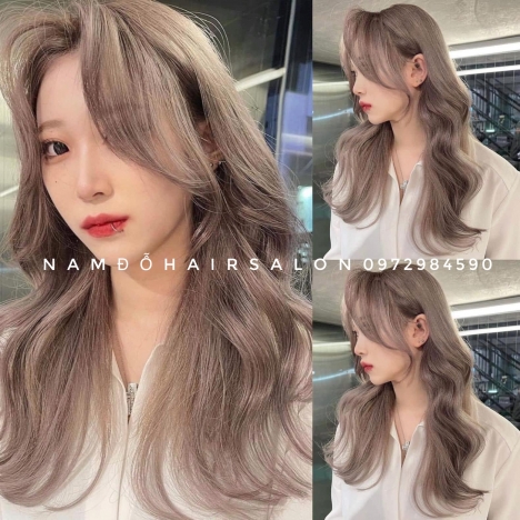 Màu Tím Khói Top Salon Làm Nhuộm Tóc Đẹp Uy Tín Giá Rẻ Hoài Đức - Nam Đỗ Hair Salon