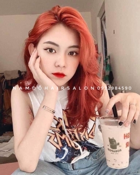 Màu Cam Top Salon Nhuộm Tóc Đẹp Giá Rẻ Hoài Đức - Nam Đỗ Hair Salon