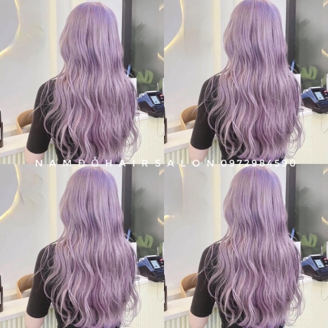 Màu Tím Khói Top Salon Làm Nhuộm Tóc Đẹp Uy Tín Giá Rẻ Hoài Đức - Nam Đỗ Hair Salon