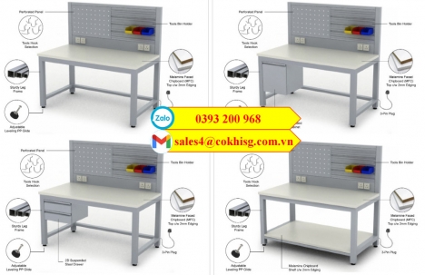 Bàn thao tác mẫu mới gia công giá tại xưởng