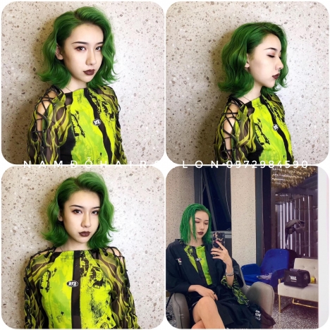 Màu Xanh Khói Top Salon Nhuộm Tóc Đẹp Giá Rẻ Hoài Đức - Nam Đỗ Hair Salon