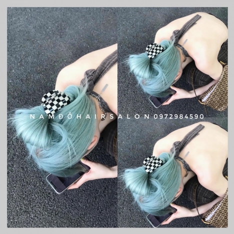 Màu Xanh Ngọc Top Salon Nhuộm Tóc Uy Tín Giá Rẻ Hoài Đức - Nam Đỗ Hair Salon