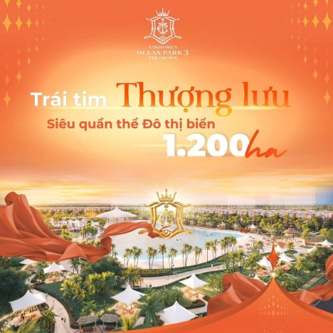 BÁN CĂN BIỆT THỰ, CĂN GÓC ĐẸP NHẤT DỰ ÁN VINHOMES OCEAN PARK 3, HÀNG ĐỘC QUYỀN