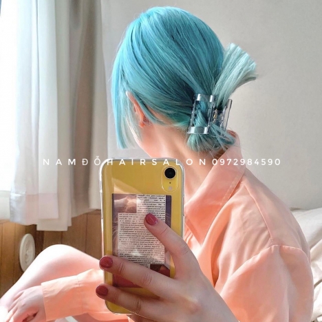 Màu Xanh Ngọc Top Salon Nhuộm Tóc Đẹp Uy Tín Giá Rẻ Hoài Đức - Nam Đỗ Hair Salon