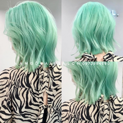 Màu Xanh Ngọc Top Salon Nhuộm Tóc Đẹp Uy Tín Giá Rẻ Hoài Đức - Nam Đỗ Hair Salon