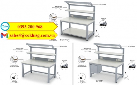 Bàn thao tác mẫu mới gia công giá tại xưởng