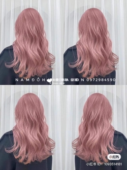 Màu Hồng Trà Sữa Top Salon Nhuộm Tóc Đẹp Giá Rẻ Hoài Đức - Nam Đỗ Hair Salon