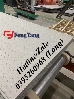 Tấm/Cuộn gân inox 201, 304, 316L số lượng lớn