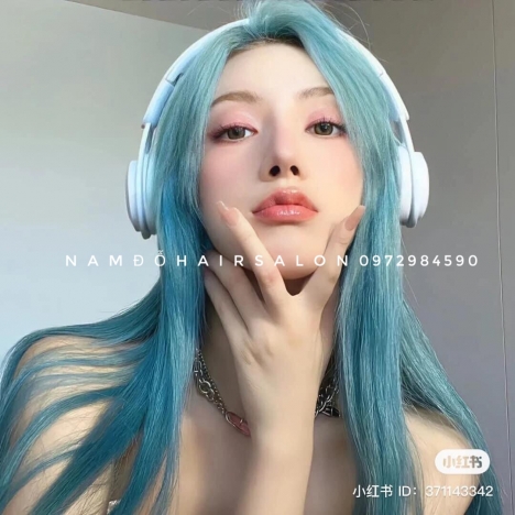 Màu Xanh Ngọc Top Salon Nhuộm Uy Tín Giá Rẻ Hoài Đức - Nam Đỗ Hair Salon