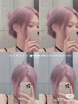 Màu Hồng Trà Sữa Top Salon Nhuộm Tóc Uy Tín Giá Rẻ Hoài Đức - Nam Đỗ Hair Salon