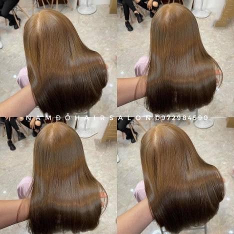 Nhuộm Màu Nâu Vàng Top Salon  Làm Đẹp Uy Tín Giá Rẻ Hoài Đức - Nam Đỗ Hair Salon