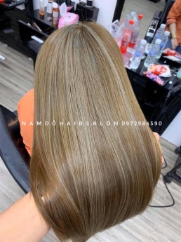 Nhuộm Màu Vàng Khói Top Salon Làm Đẹp Giá Rẻ Hoài Đức - Nam Đỗ Hair Salon