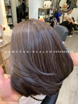 Nhuộm Màu Xanh Rêu Top Salon Làm Đẹp Giá Rẻ Hoài Đức - Nam Đỗ Hair Salon