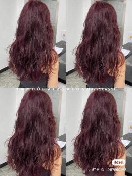 Nhuộm Màu Tím Đỏ Top Salon Làm Đẹp Giá Rẻ Hoài Đức - Nam Đỗ Hair Salon