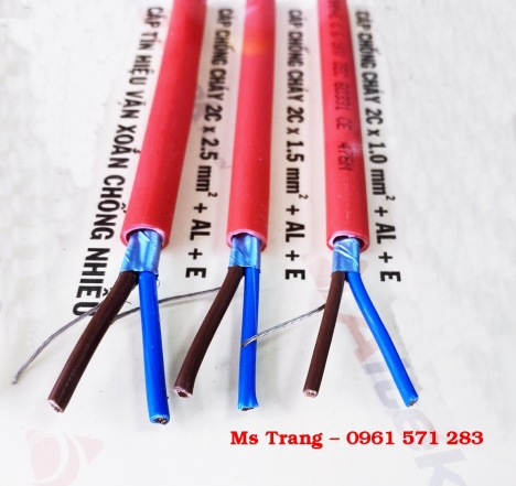 Cáp chống cháy hàng mới nhập khẩu 2x1x1.5