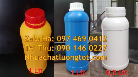 chai 500m chia vạch, bình nhựa 0.5 lít, Chai 50ml trắng sữa, Chai nhựa. Chai có vòi ấn, chai 30ml nắ