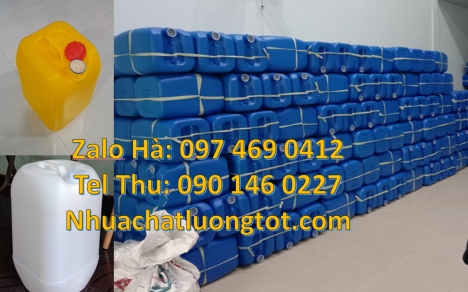 can dẹp 30 lít đựng thuốc thú y giá rẻ, can 20l dày xanh, can 25l xanh Can nhựa 18l đựng mực in, c