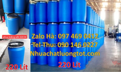 Thùng Phuy 100 Lít, Thùng Phi 30 Lít Thùng phi 30l nắp mở Phuy nhựa 220 lít nắp mở Giá bán thùng p