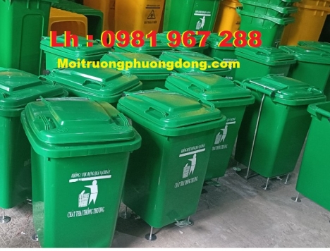 Giá thùng rác 60 lít đạp chân tại Hà Nội