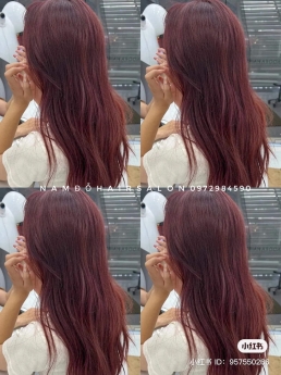 Nhuộm Màu Đỏ Tím Top Salon Luy Tín Giá Rẻ Hoài Đức - Nam Đỗ Hair Salon