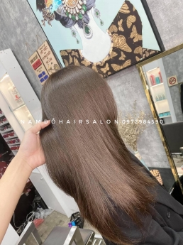 Nhuộm Màu Nâu Lạnh Ánh Khói Top Salon Làm Đẹp Giá Rẻ Hoài Đức - Nam Đỗ Hair Salon